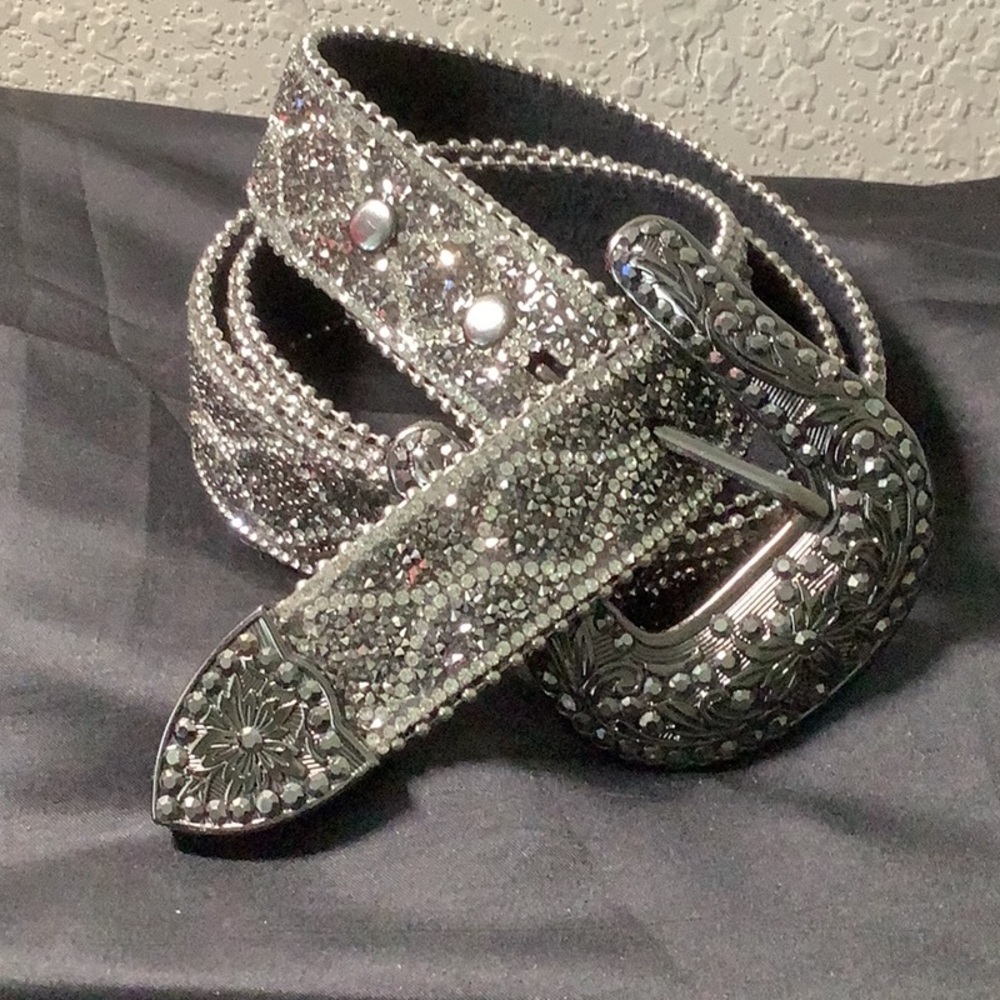 Silver Embellished Women's Belt Shyanne
